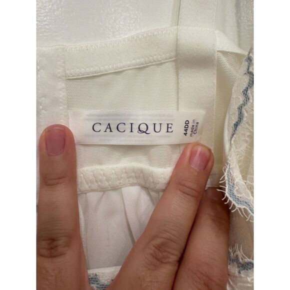 Lane Bryant White Lace BabyDoll 44DD -Like New - Picture 3 of 5